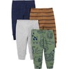 Simple Joys by Carter's Baby Cotton Pants, Pack of 4,