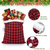 Shappy Large Christmas Santa Gift Sack with Cord Drawstring, Red