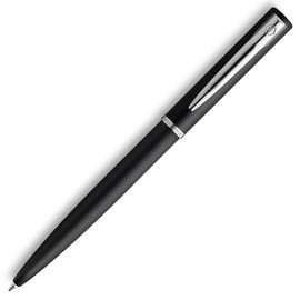 Waterman Graduate Allure ballpoint pen, black paint, medium tip, blue ink, gift box