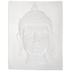 Rayher Hobby 36013000 Gießform, ca. 23 x 18 cm, Buddha 20 cm, lebensmittelecht, frost- und hitzebeständig, gießen Kreativ-Beton, Raysin-Gießpulver, Wachs, Gieß-Schablone, Gold