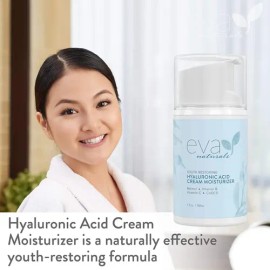 Crema Hidratante Anti-Edad con Ácido Hialurónico y Retinol de Eva Naturals para Todo Tipo de Piel