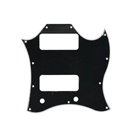 kaish Standard SG Special Full Face Guitar Pickguard with P90 Pickup Hole Black 3-Ply