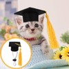 KESYOO 4pcs Mini Graduation Cap Pet Graduation Caps Small Dog