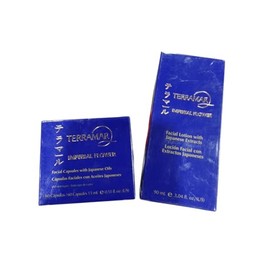 Terramar Imperial Flower, Set Facial con Cápsulas de Aceites Japoneses 15 ml y Loción con Extractos Japoneses 90 ml