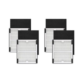 Nispira IAF-H-100B HEPA Carbon B Filter Set Replacement Compatible with Idylis B Air Purifier AC-2125, AC-2126, IAP-10-125, IAP-10-050, IAP-10-150, 4 Sets