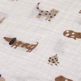 LÄSSIG Baby Swaddling Blanket Burp Blanket Swaddling Cloth Muslin Cloth Set of 3 Cotton 85 x 85 cm Swaddle & Burp Blanket L Little Mateys Royal Blue