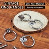 Waziaqoc 6PCS Modern Style Ring Pulls, Chrome Pull Ring Zinc