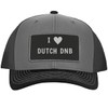 I Heart Love Dutch DnB - Leather Black Patch Engraved