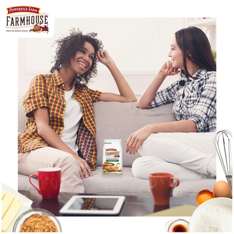 Pepperidge Farm Farmhouse Thin & Crispy Butter Pecan Cookies, 5.9