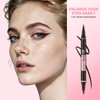 Liquid Eyeliner, 2-in-1 Dual-Ended Waterproof Eyeliner, Brown 2 Pack