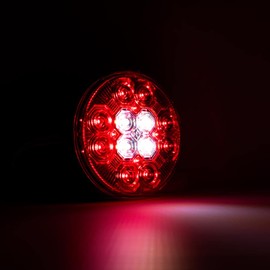 One Pair of Pro LED 4" Round LED Stop, Tail, Turn and Backup Combo Lights - DOT Approved