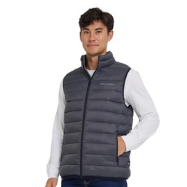 Spyder Puffer Vest for Men – Lightweight Quilted Outdoor Vest with Pockets, Puffer Vest Jacket for Men