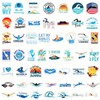 PMLAND 100 Pcs (2 Pack of 50 Designs) Waterproof Stickers