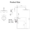 Gabrylly Shower System, Wall Mounted Shower Faucet Set with Shower