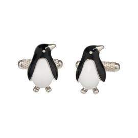 Cute Small Penguin Cufflinks Presented In Onyx Art London Cufflinks Gift Box