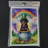 Caroline's Treasures DAC5600GCA7P Rottweiler St Patrick's Day Greeting Cards Pack