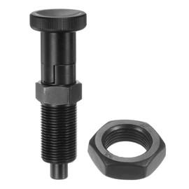 sourcing map Push Fit Ball Nose Spring Plunger M20x1.5 Thread Length 1.3" Pin Dia.10mm Carbon Steel Self-Locking Plunger Retractable Index Plunger for Industrial Equipment