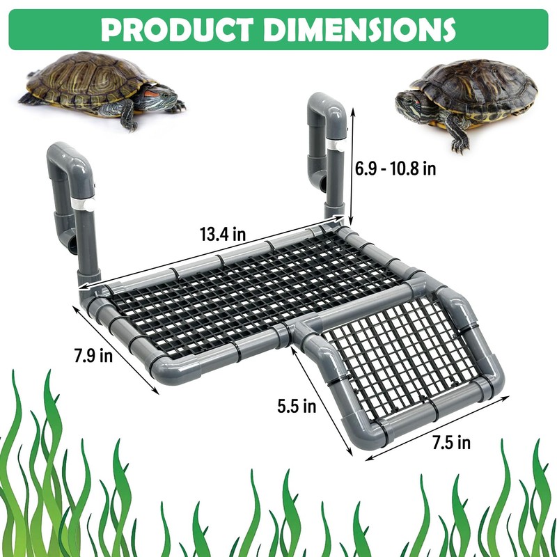 Fhiny Hanging Turtle Basking Platform, Plastic Turtle Dock Basking Area