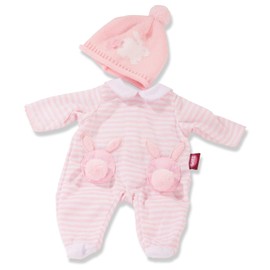 Götz 3403250 Baby Suit Bunny - Doll Clothing Size S - 2-Piece Clothing and Accessory Set for Baby Dolls from 30 - 33 cm