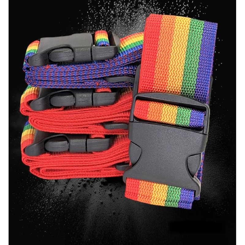 4x MIDHILL Heavy Duty Luggage Straps for Suitcases Packing Belts