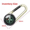 Carabiner Compass Outdoor Adventure Tools, Small Pocket-Sized Waterproof Gear, Mini