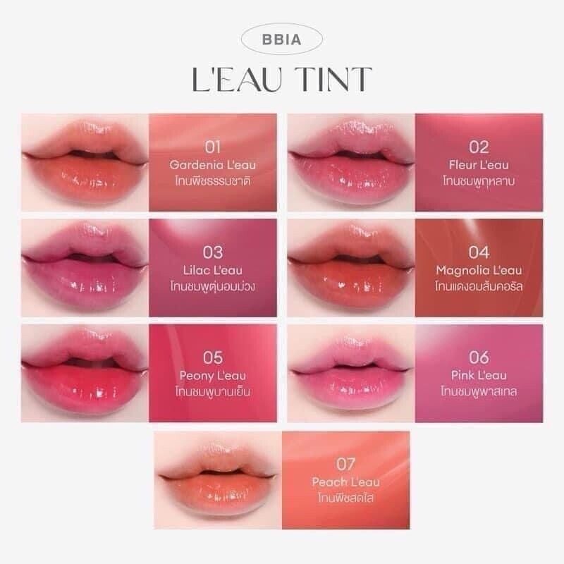 BBIA L'eau Tint Mini Edition Kit 7 Colors MLBB Vegan