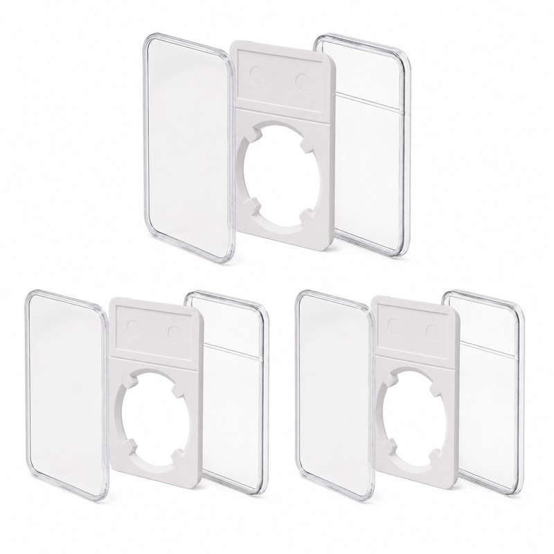 Commemorative Coin Slab Holder for Display and Protection - Transparent