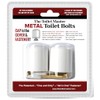Metal Toilet Master Bolts Tool-Free Toilet Bolt and Cap System