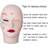 Training Mannequin Makeup Practice Flat Head Eye False Eyelashes Eyelash
