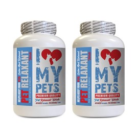 I LOVE MY PETS LLC cat Anxiety Relief for Travel - PET Relaxant - Powerful Anxiety Relief - Healthy Chews - tryptophan cat - 180 Treats (2 Bottles)