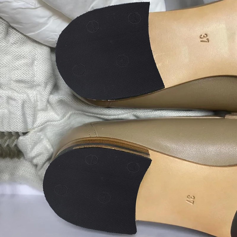 2 Pairs Shoe Repair Rubber Heels, 6 mm Thickness Anti
