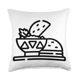 Clever Witty Birria Designs Birria Tacos Beef Stew Mexican Chivo Truck Street Throw Pillow, 18x18, Multicolor