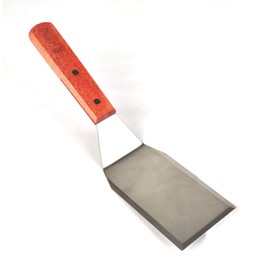 Chef Inox Stainless Steel Scraper Griddle with Wood Handle