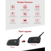EJEAS V6 Motorcycle Intercom 2Way 1200M Helmet Headset Wireless Bluetooth