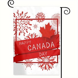 DMERBYL America Canada Friendship Garden Flag,12x18 in Heavy Duty USA American Canadian Outdoor Banner for Patio Yard with Double Side-607