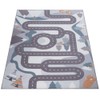 Kids Rug Play Mat Mountain Road with Bears & Trees