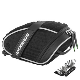ROCKBROS Bicycle Saddle Bags Bicycle Seat Bags Tool Bag Bicycle Bag Waterproof in Light Rain Reflective