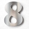 N-02-8-E Stainless Steel House Number 8 - Solid, Weatherproof and