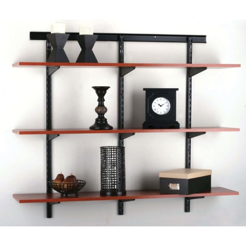 Knape & Vogt, Black, John Sterling Dual Trak Adjustable Wood