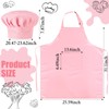 SATINIOR 2 Pcs Chef Costume for Women Men Chef Hat