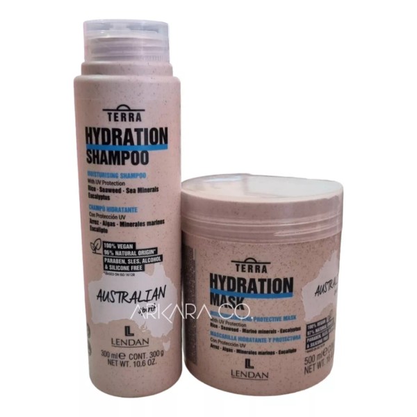 Lendan Terra Hydration Shampoo 300ml + Mascarilla 500ml