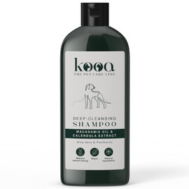 kooa - Deep Cleansing Shampoo with Macadamia Oil, Calendula Extract & Aloe Vera pH Neutral Vegan Composition No Parabens, Silicones & Microplastics 300 ml