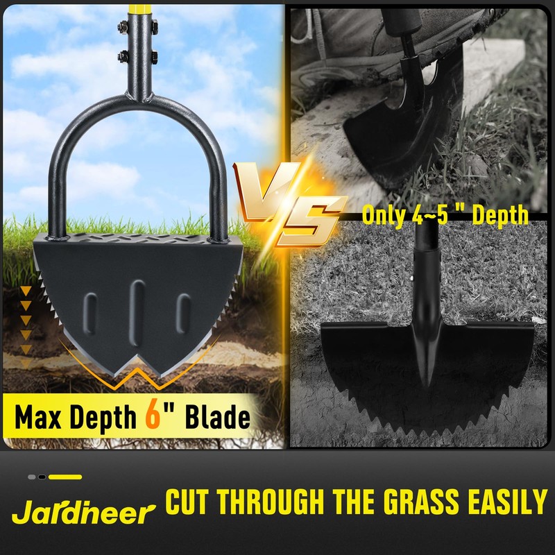 Jardineer Edger Lawn Tool Manual, Manual Half Moon Edger with