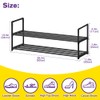 XSBAIHUO Shoe Rack - Metal Shoe Rack Organizer - Stackable
