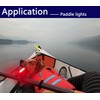Amzonly 4Pack LED Navigation Lights Kit for Boat Kayak, Stern