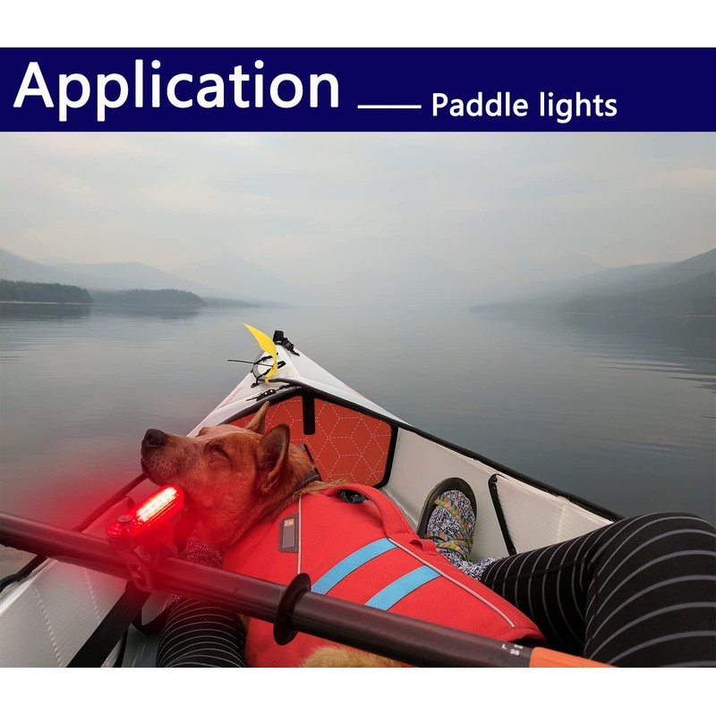 Amzonly 4Pack LED Navigation Lights Kit for Boat Kayak, Stern