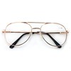 V.W.E. Classic Metal Reading Glasses - Spring Hinge Tear Drop