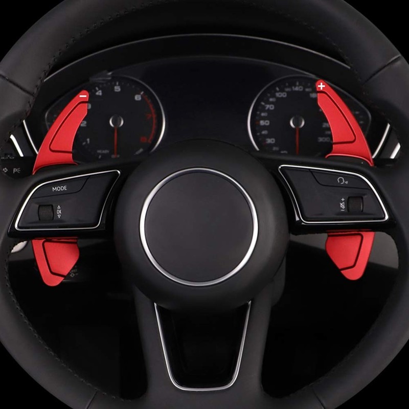 Set of 2 Steering Wheel Shift Levers, Aluminium Alloy Car