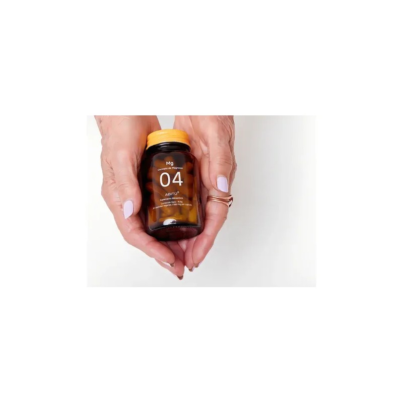 Suplemento Glicinato Magnesio Abit Frasco Cápsulas Sabor