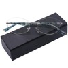 AQWANO Rimless Reading Glasses Blue Light Blocking, Women Fashion Readers